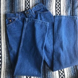 Vintage High Waist Wide Leg Wranglers